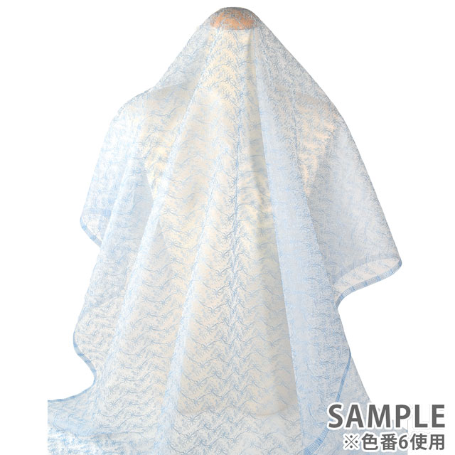 生地 オーガンジーレース 小花柄(OE9506) 4.ベージュ 10Aa01_