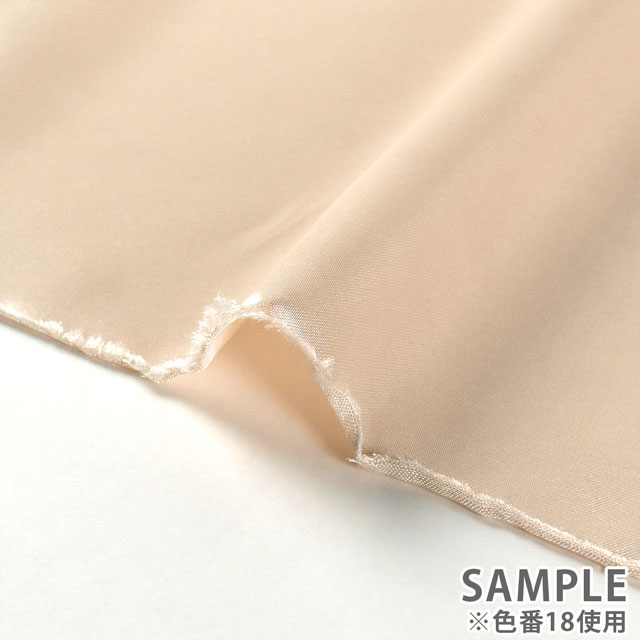 生地 ソフトポリエステルサテン(OKS310) BK.ブラック 10Ae07_