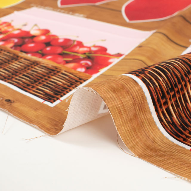 パネル販売生地 デジタルプリント 果物屋さん/シーチング(WATERMELON) すいか 09Ae99_