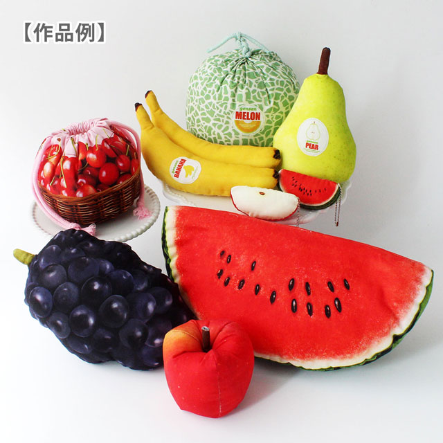 パネル販売生地 デジタルプリント 果物屋さん/シーチング(WATERMELON) すいか 09Ae99_