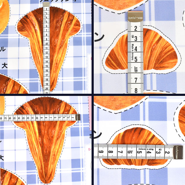 パネル販売生地 デジタルプリント パン屋さん/シーチング(PANYASAN) ブルー 09Ae99_