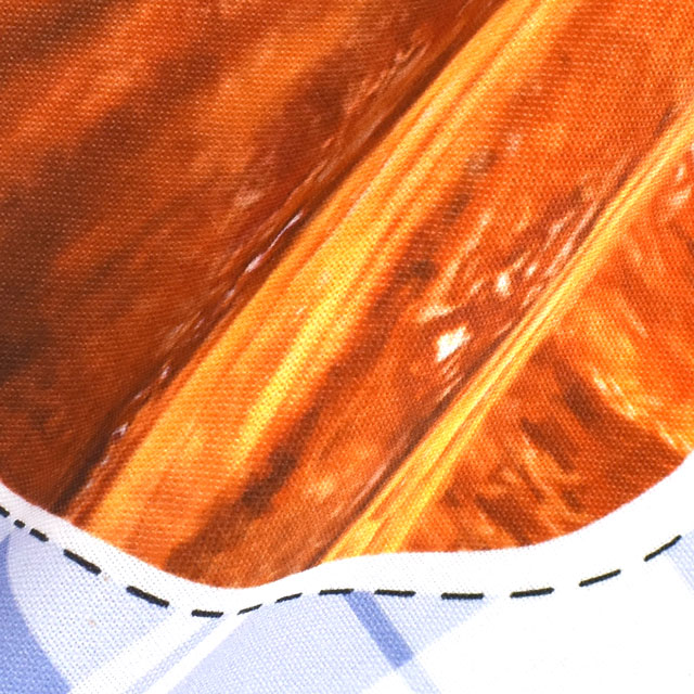 パネル販売生地 デジタルプリント パン屋さん/シーチング(PANYASAN) ブルー 09Ae99_