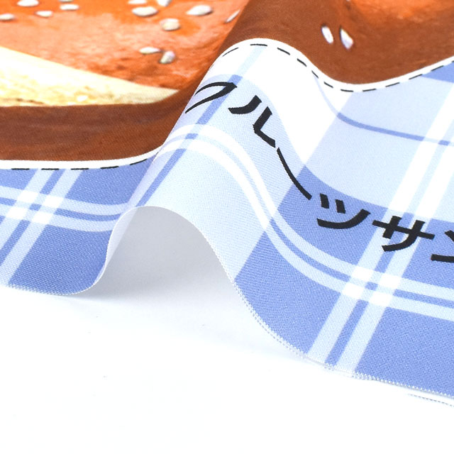 パネル販売生地 デジタルプリント パン屋さん/シーチング(PANYASAN) ブルー 09Ae99_