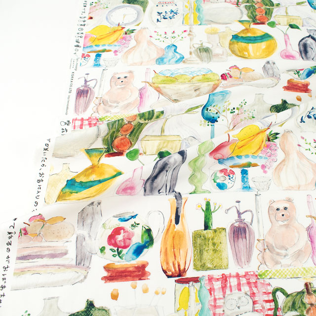 生地 Paper message-ペーパーメッセージ- 花瓶の棚/シーチング(EGXA-8005) 1A.オフ 09Ac04_