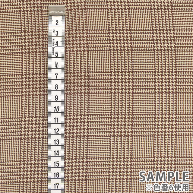 裏地 チェックプリント(PR003-7) 2.黄色 09Cx49_