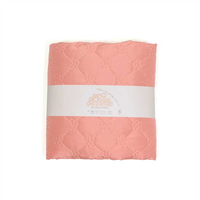 生地 ポリエステル立体キルト ハナ柄/キルティング 幅130cm×長さ50cm 1枚入り(Q9504-05-1) 3B.ピンク 15Yy88_