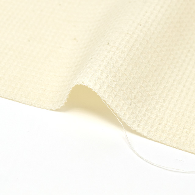 生地 オーガニックコットン ワッフル(R0529) W4 09Bo33_