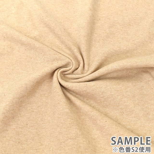 生地 オーガニックコットン スムース(R0529) S2.ナチュラル2 09Bo33_