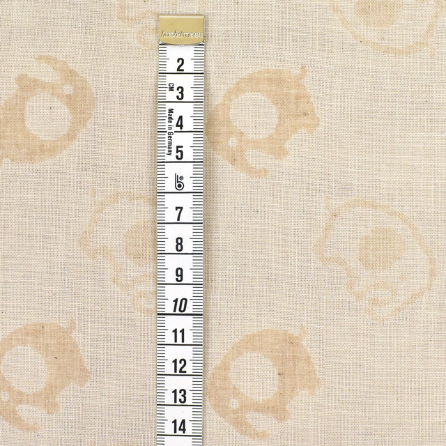 生地 オーガニックコットン ダブルガーゼ(R0529) J11.ゾウ 09Bo33_