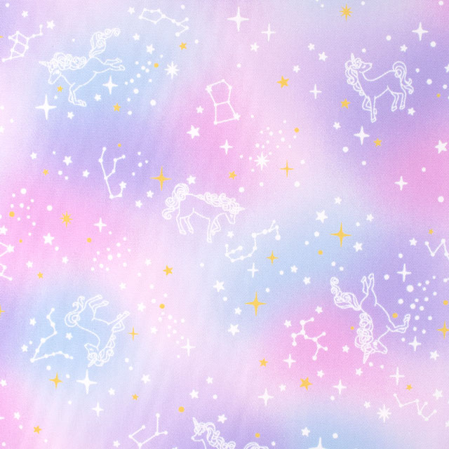 生地 オックスプリント ユニコーン(R6504) A.ラベンダー系 09Ae99_