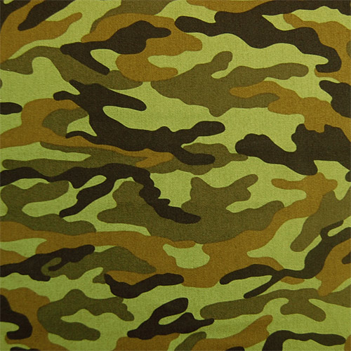 生地 迷彩柄プリントツイル(R65430) 2B.グリーン系 09Bk23_