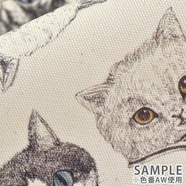 生地 Ringo Fabric-リンゴファブリック- NEKOS/オックス(RINF-02) AW.アンティークホワイト 99Zz99_