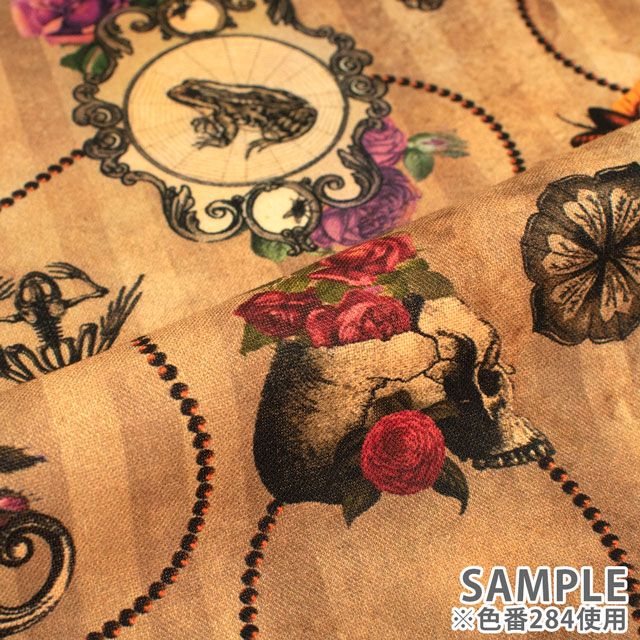 生地 ROBERT KAUFMAN-ロバートカウフマン- Dreadful Delights ドレッドフル・デライツ パンクスカル/シーチング(22475) 252.パープル 99Zz99_