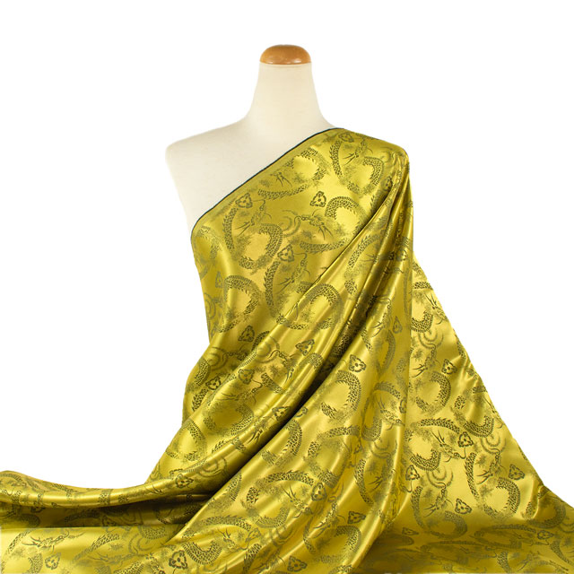 生地 ドラゴンジャガード(S928) 1.イエロー 09Bh18_