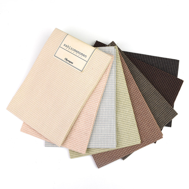 カットクロス オリムパス sakizomemomen チェック SC-039.ベージュ 09Ad99_