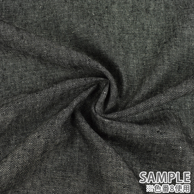 生地 スーパーヘビーリネンツイル(SBY70740) 7.紺×生成 99Zz99_