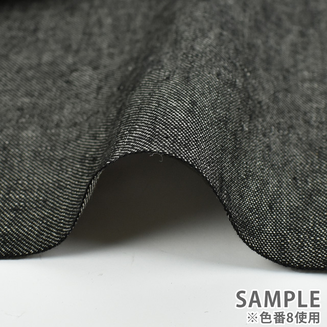 生地 スーパーヘビーリネンツイル(SBY70740) 7.紺×生成 99Zz99_