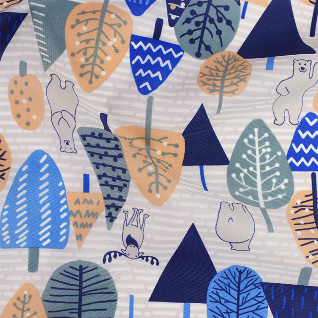 Aベージュ×ブルー系