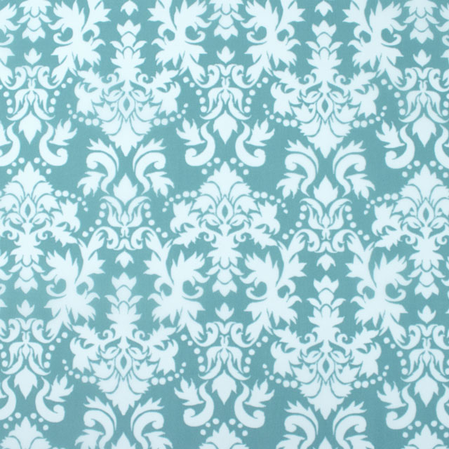 生地 ナイロンプリント ダマスク(SG162) D.ブルー 10Bi13_