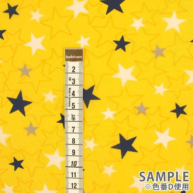 生地 ナイロンプリント 星柄(SG166) B.オフ 10Bi13_