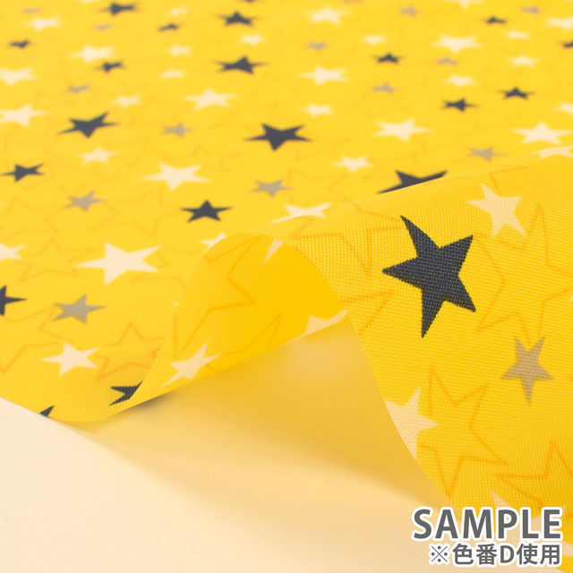 生地 ナイロンプリント 星柄(SG166) B.オフ 10Bi13_