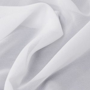 生地 10匁シルクシフォンジョーゼット KW.白 10Bg11_