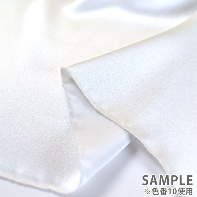 生地 20匁シルククレープサテン KW.白 10Bg11_