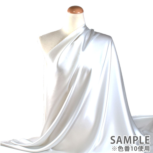 生地 20匁シルククレープサテン KW.白 10Bg11_
