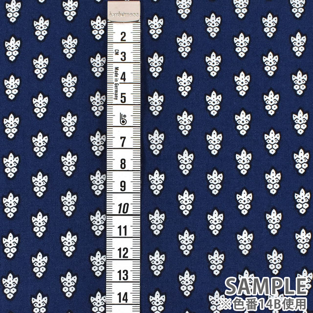 生地 SOULEIADO-ソレイアード- シーチング ラ・プティット・ムーシュ(SLF) 14B.ネイビー 09Ac04j