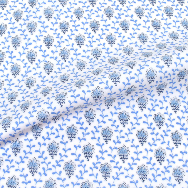 生地 SOULEIADO-ソレイアード- ラミネート プティット・フルール・デ・シャン 約108cm×50cm 1枚(SLFRK) 18G.ホワイト 09Bp34j