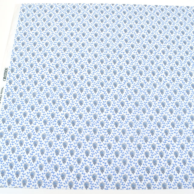 生地 SOULEIADO-ソレイアード- ラミネート プティット・フルール・デ・シャン 約108cm×50cm 1枚(SLFRK) 18G.ホワイト 09Bp34j