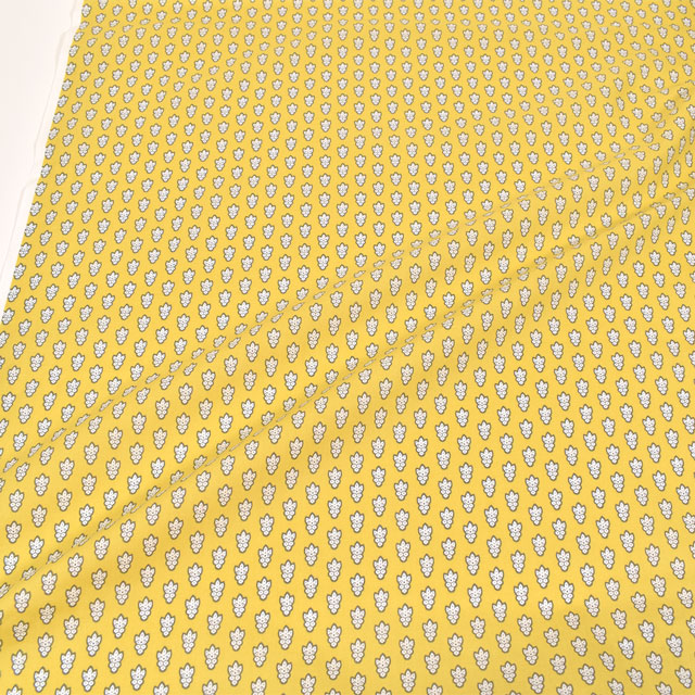 生地 SOULEIADO-ソレイアード- シーチング ラ・プティット・ムーシュ(SLF) 14P.レモンイエロー 09Ac04j