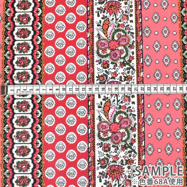 生地 SOULEIADO-ソレイアード- ラミネート バンド プロヴァンサル 約108cm×50cm 1枚(SLFRK) 68A.ローズ 09Bp34j