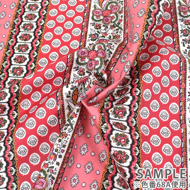 生地 SOULEIADO-ソレイアード- ラミネート バンド プロヴァンサル 約108cm×50cm 1枚(SLFRK) 68A.ローズ 09Bp34j