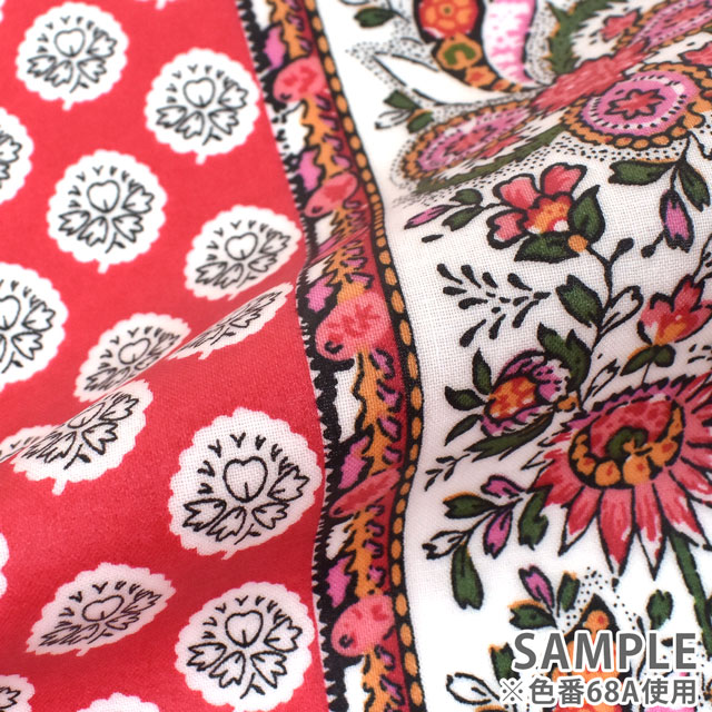 生地 SOULEIADO-ソレイアード- ラミネート バンド プロヴァンサル 約108cm×50cm 1枚(SLFRK) 68A.ローズ 09Bp34j