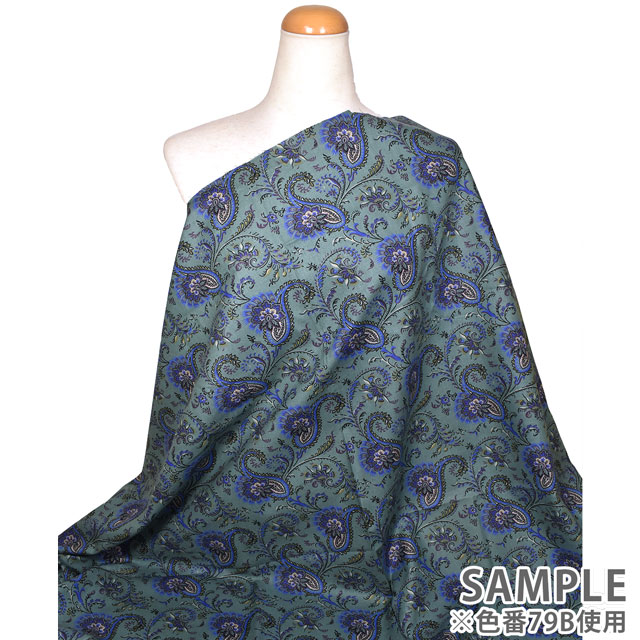 生地 SOULEIADO-ソレイアード- ヴィンテージフィール ペルセポリス(SLFVF) 79C.チャコールブラック 09Ac04j