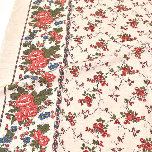 生地 SOULEIADO-ソレイアード- ヴィンテージフィール ロジー(SLFVF) 81A.エクリュ 99Zz99j