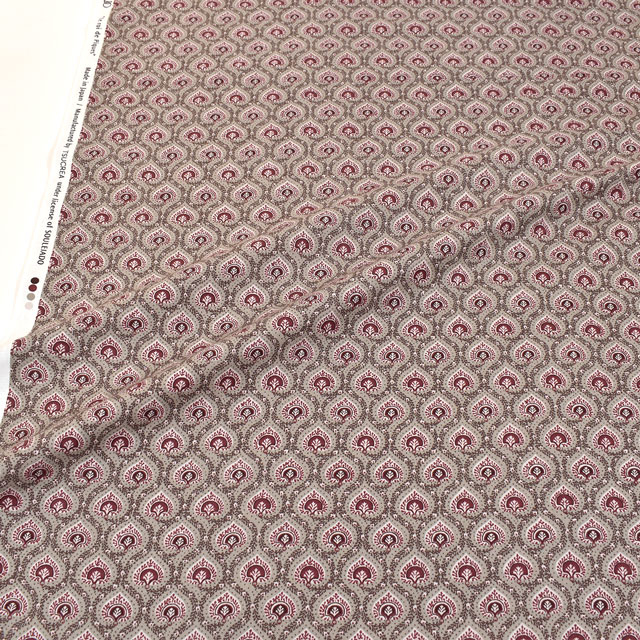 生地 SOULEIADO-ソレイアード- ヴィンテージフィール ル・ロア・ドゥ・ピック(SLFCV) 84A.グレージュ 09Ac04j