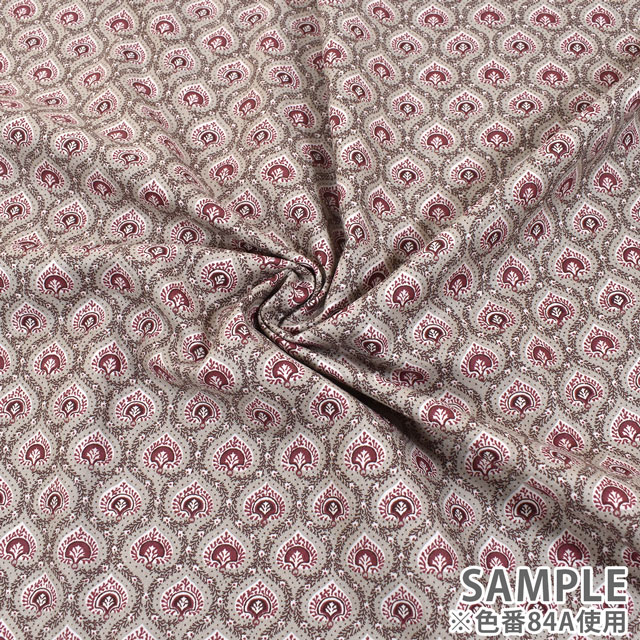 生地 SOULEIADO-ソレイアード- ヴィンテージフィール ル・ロア・ドゥ・ピック(SLFCV) 84A.グレージュ 09Ac04j