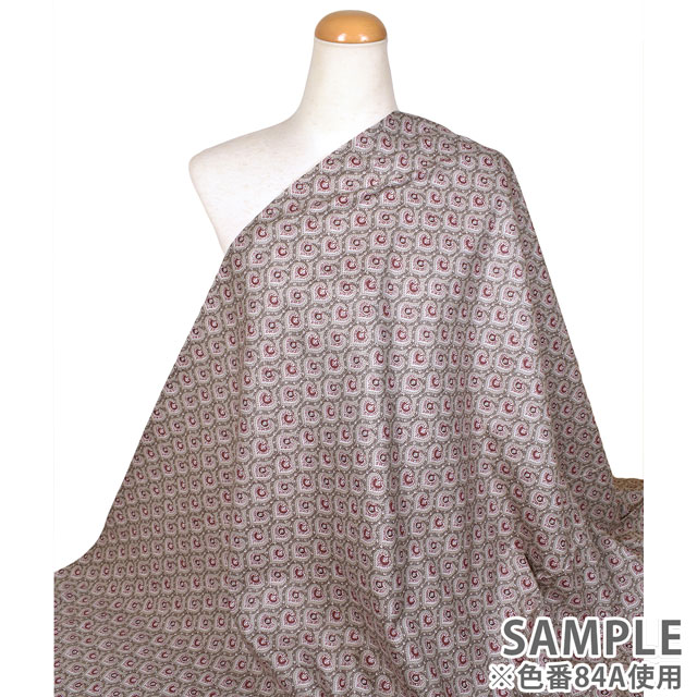 生地 SOULEIADO-ソレイアード- ヴィンテージフィール ル・ロア・ドゥ・ピック(SLFCV) 84A.グレージュ 09Ac04j