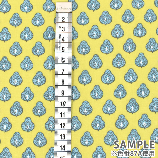 生地 SOULEIADO-ソレイアード- ヴィンテージフィール インディアナ(SLFCV) 87A.カスタード 09Ac04j