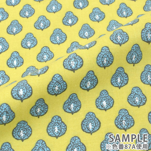 生地 SOULEIADO-ソレイアード- ヴィンテージフィール インディアナ(SLFCV) 87A.カスタード 09Ac04j