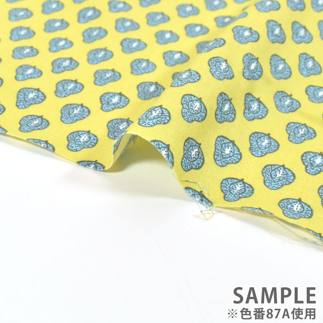 生地 SOULEIADO-ソレイアード- ヴィンテージフィール インディアナ(SLFCV) 87A.カスタード 09Ac04j