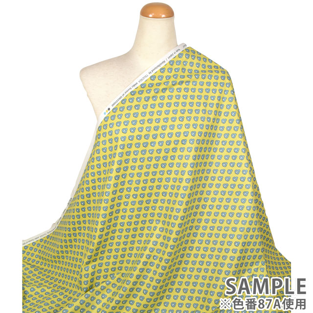 生地 SOULEIADO-ソレイアード- ヴィンテージフィール インディアナ(SLFCV) 87A.カスタード 09Ac04j