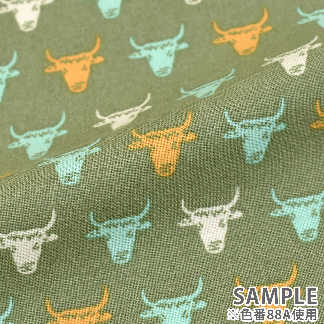 生地 SOULEIADO-ソレイアード- ヴィンテージフィール ミニ・トロ(SLFCV) 88A.ピスタチオ 09Ac04j