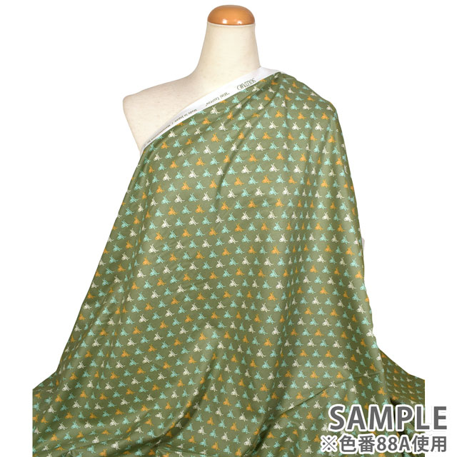 生地 SOULEIADO-ソレイアード- ヴィンテージフィール ミニ・トロ(SLFCV) 88A.ピスタチオ 09Ac04j