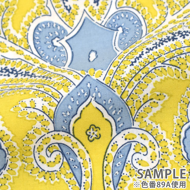 生地 SOULEIADO-ソレイアード- ヴィンテージフィール オリアン(SLFCV) 89C.ロイヤルブルー 09Ac04j