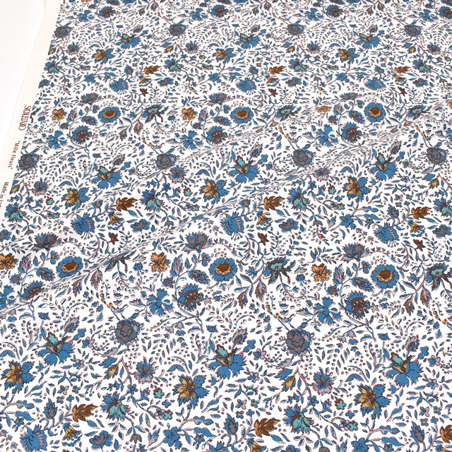 生地 SOULEIADO-ソレイアード- ヴィンテージフィール ミル・フルール(SLFCV) 90A.アンティークホワイト 09Ac04j