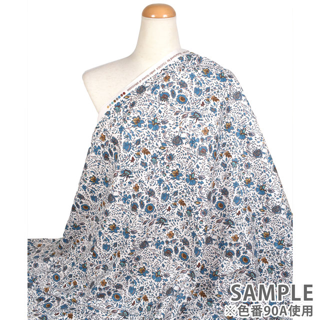 生地 SOULEIADO-ソレイアード- ヴィンテージフィール ミル・フルール(SLFCV) 90A.アンティークホワイト 09Ac04j