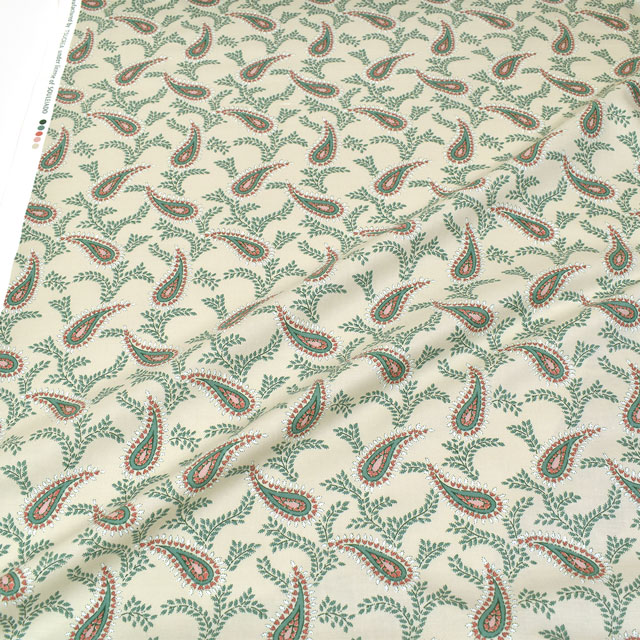 生地 SOULEIADO-ソレイアード- ヴィンテージフィール ブルボン(SLFCV) 91A.サンドベージュ 09Ac04j